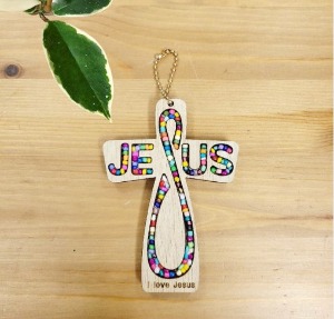 JESUS 십자가 열쇠고리 만들기