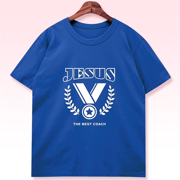2024 합동 여름성경학교용품 (티셔츠-코발트) 최고의코치예수님