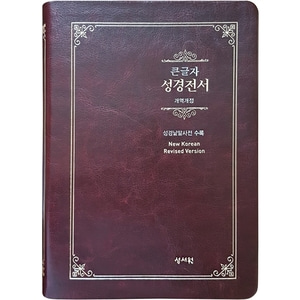 (기획)Special 큰글자성경전서 NKR73ESB 대단본 색인 무지퍼 초코